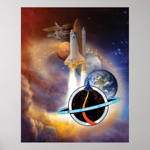 Raumtransporter-Missions-Register der NASAs Poster