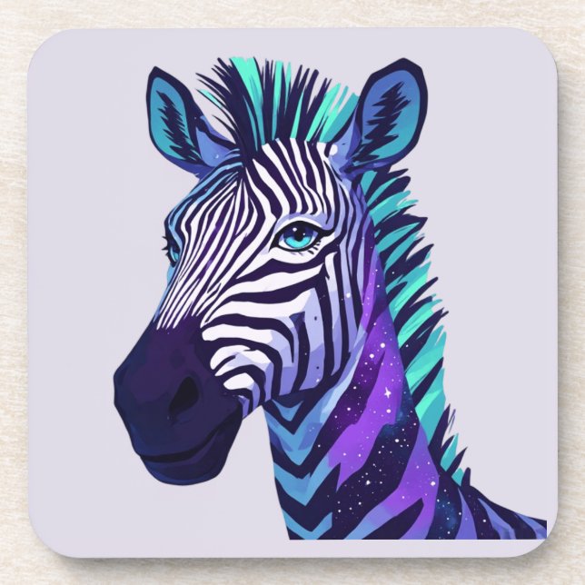 Raumzebra Getränkeuntersetzer (Vorderseite)