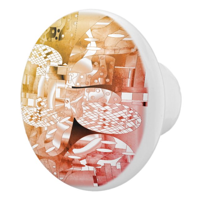 Raumzeitmuster Keramikknauf (Rechts)