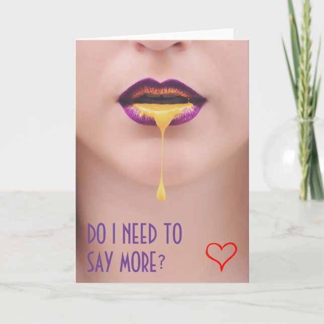 Raunchy Card für Freund oder Freundin Karte (Vorderseite)