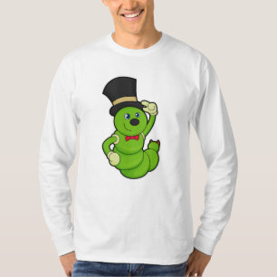 Raupe als Groom mit Hut T-Shirt