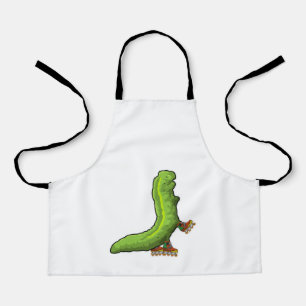 Raupe als Inline-Skater mit Inline-Skaten Schürze