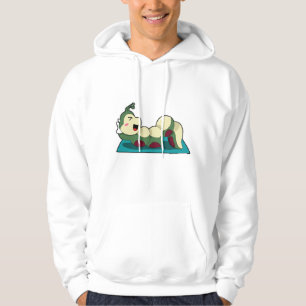 Raupe am Fitness Workout Hoodie