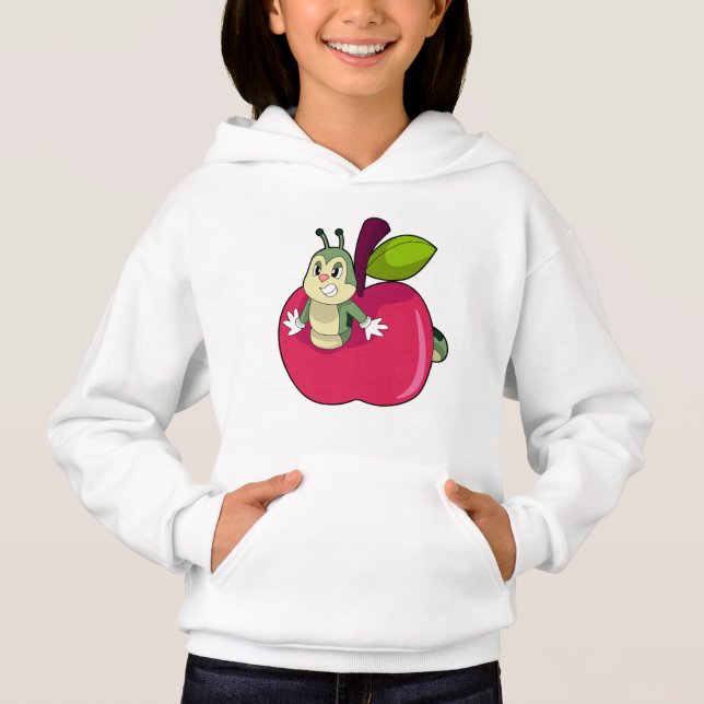 Raupe Apple Hoodie (Vorderseite)