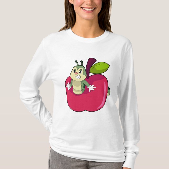 Raupe Apple T-Shirt (Vorderseite)