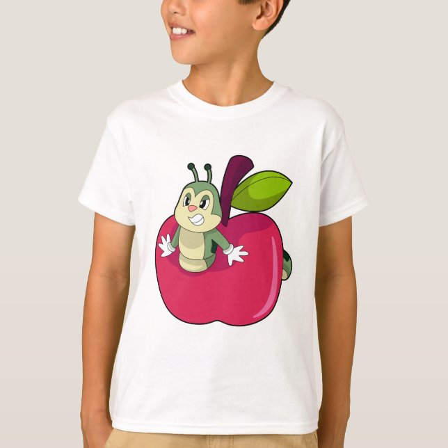 Raupe Apple T-Shirt (Vorderseite)