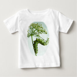 Raupe aus schwarzem Frack isst Petersilie Baby T-shirt