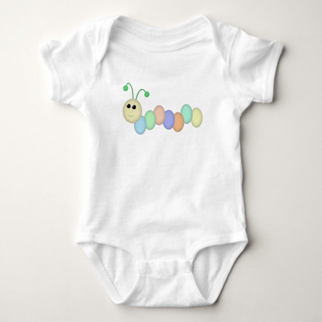 Raupe Baby Bodysuit Baby Strampler (Vorderseite)