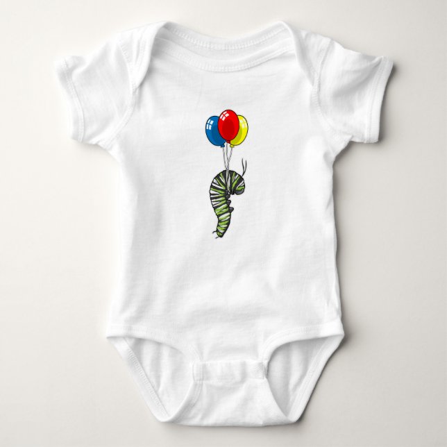Raupe Balloon Baby Strampler (Vorderseite)