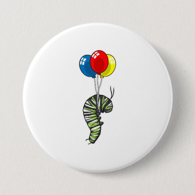 Raupe Balloon Button (Vorderseite)