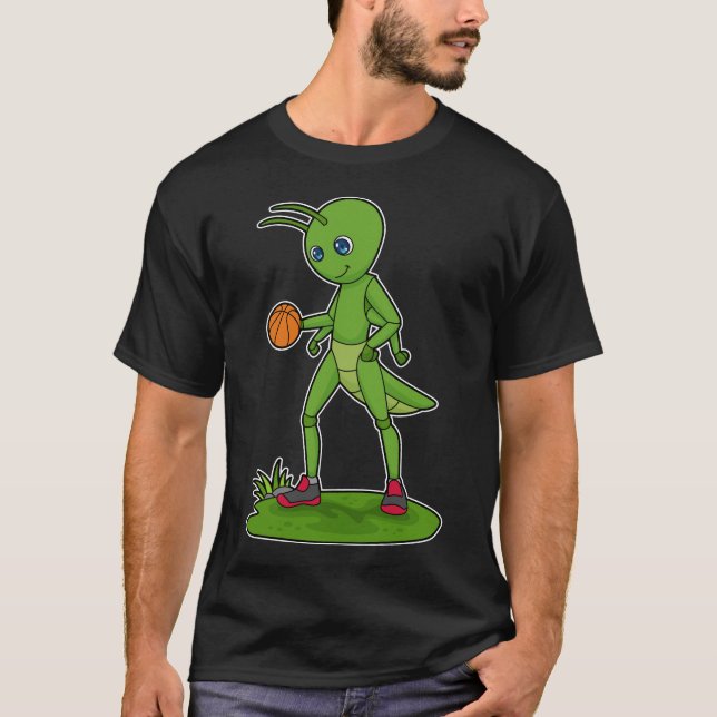 Raupe Basketball-Spieler Basketball T-Shirt (Vorderseite)