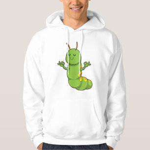 Raupe bei Yoga Mediation Hoodie