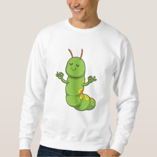 Raupe bei Yoga Mediation Sweatshirt