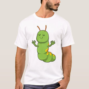 Raupe bei Yoga Mediation T-Shirt