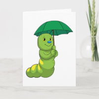 Raupe beim Regen