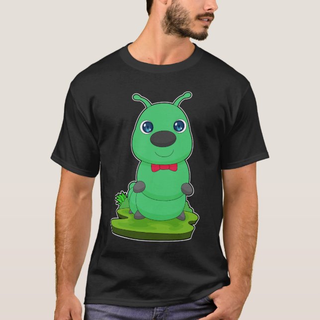 Raupe Bow Krawatte T-Shirt (Vorderseite)