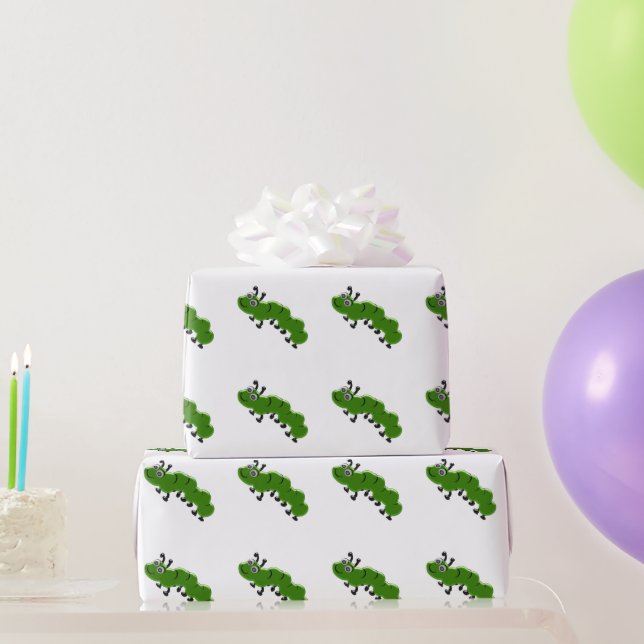 Raupe Design Geschenkpapier (Partygeschenke)