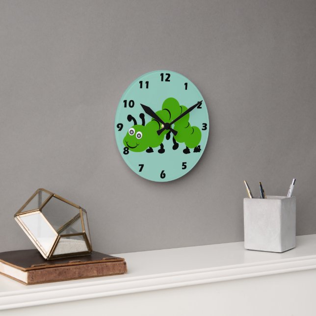 Raupe Design Runde Wanduhr (Büro)