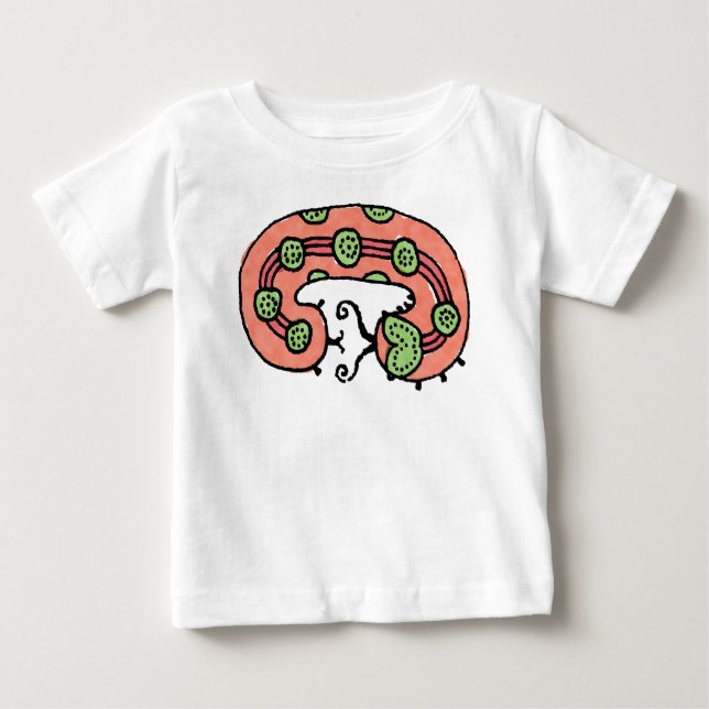 Raupe Dreaming (Korallen) Baby T-shirt (Vorderseite)