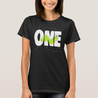Raupe Ein Jahr Geburtstag Kinder Schmetterlinge T-Shirt
