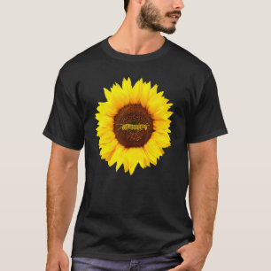 Raupe Für Frauen Männer Schmetterling Sonnenblume T-Shirt