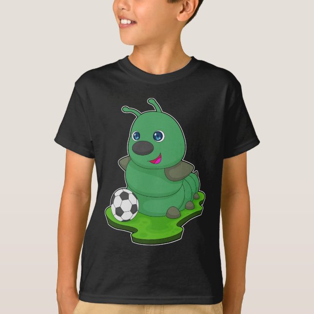 Raupe Fußball-Fußball T-Shirt (Vorderseite)