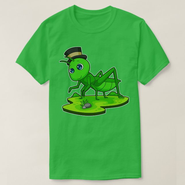 Raupe Gentleman Hat T-Shirt (Design vorne)
