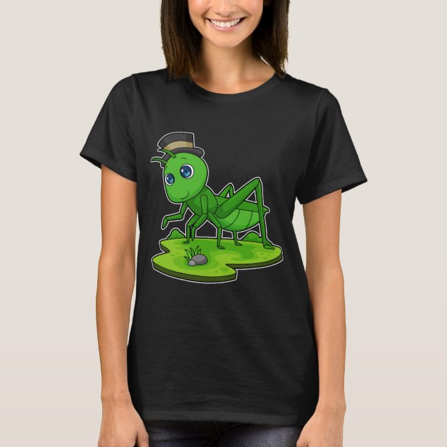 Raupe Gentleman Hat T-Shirt (Vorderseite)