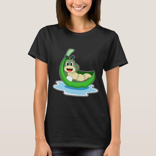 Raupe Leaf Boat T-Shirt (Vorderseite)