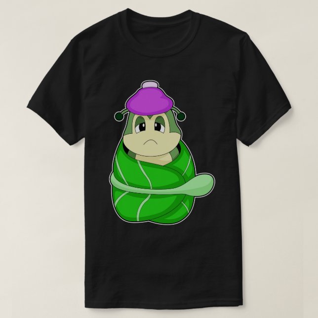 Raupe Leaf Sick T-Shirt (Design vorne)