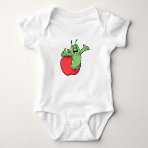 Raupe mit Apple Baby Strampler