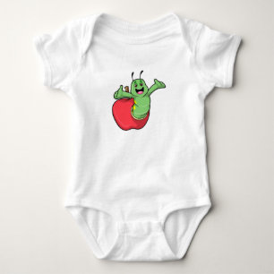 Raupe mit Apple Baby Strampler