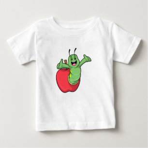 Raupe mit Apple Baby T-shirt