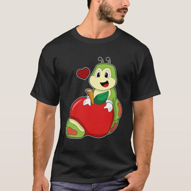 Raupe mit Apple T-Shirt (Vorderseite)