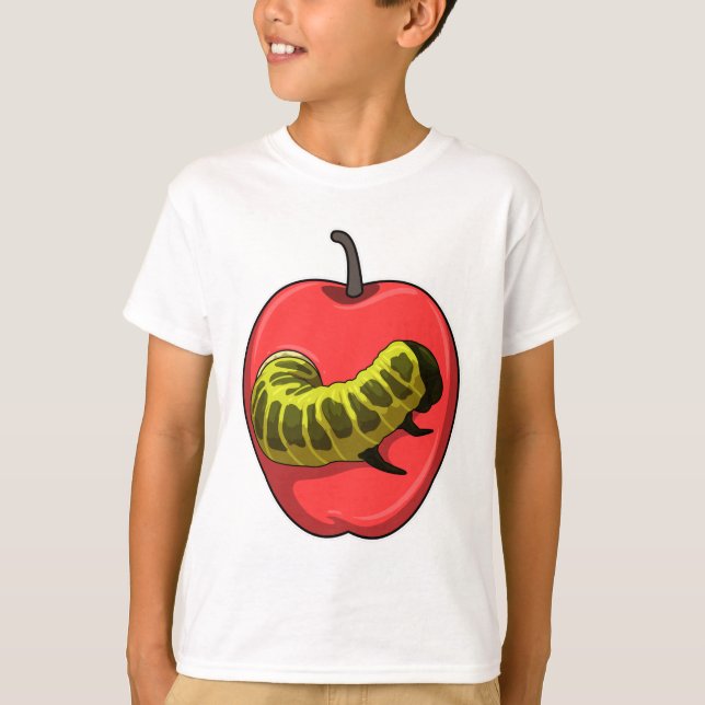 Raupe mit Apple T-Shirt (Vorderseite)
