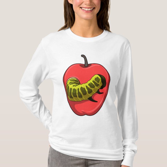 Raupe mit Apple T-Shirt (Vorderseite)