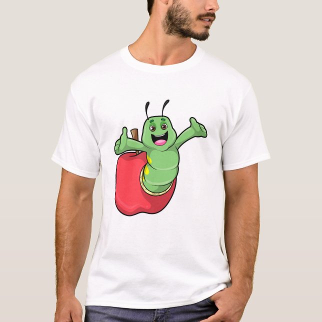Raupe mit Apple T-Shirt (Vorderseite)