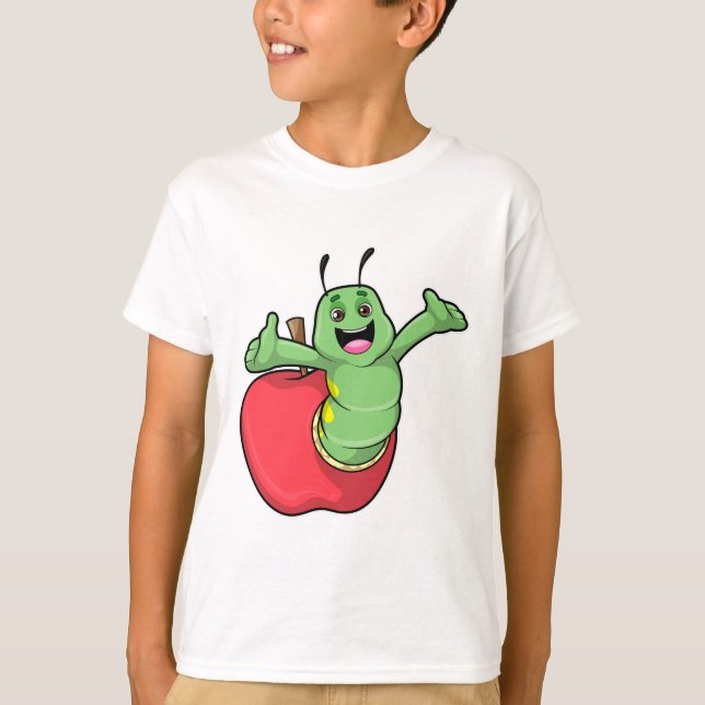 Raupe mit Apple T-Shirt (Vorderseite)