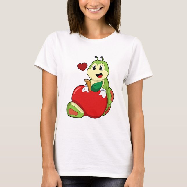 Raupe mit Apple T-Shirt (Vorderseite)
