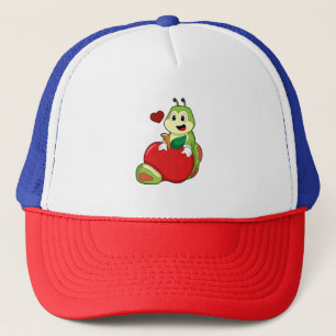 Raupe mit Apple Truckerkappe