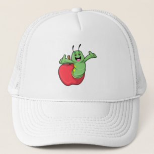 Raupe mit Apple Truckerkappe