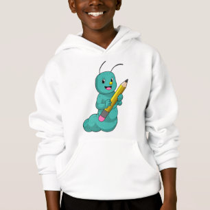 Raupe mit Bleistift Hoodie