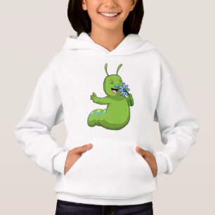 Raupe mit Blume Daisy Hoodie