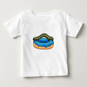 Raupe mit Donut Baby T-shirt