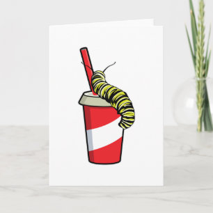 Raupe mit Drink Karte