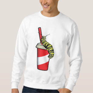Raupe mit Drink Sweatshirt