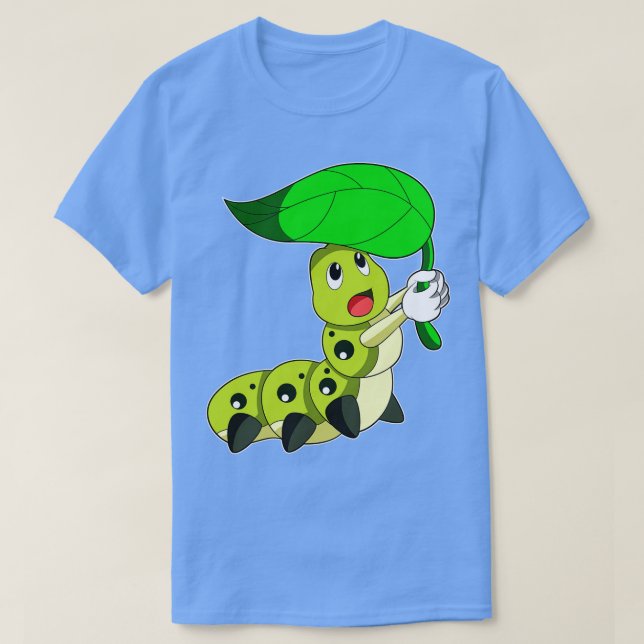 Raupe mit Leaf 8 T-Shirt (Design vorne)