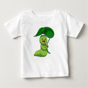 Raupe mit Leaf als Parasol Baby T-shirt