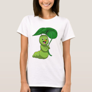 Raupe mit Leaf als Parasol T-Shirt