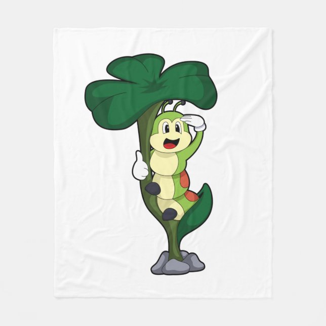 Raupe mit Leaf Fleecedecke (Vorderseite)